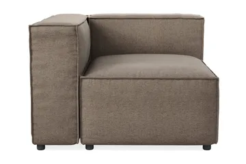 Cubo 2-sits Vänstermodul i Tyg 120 cm bred - Grå - Products - Möbler - Soffa - Modulsoffa - Övriga moduler till modulsoffa