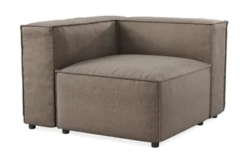 Cubo 2-sits Vänstermodul i Tyg 120 cm bred - Grå - Products - Möbler - Soffa - Modulsoffa - Övriga moduler till modulsoffa