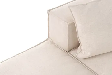 Cubo 3-sits Djup Modulsoffa + Fotpall i Tyg - Beige - Products - Möbler - Soffa - Modulsoffa - Komplett modulsoffa