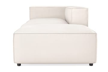 Cubo 3-sits Djup Modulsoffa + Fotpall i Tyg - Vit - Products - Möbler - Soffa - Modulsoffa - Komplett modulsoffa