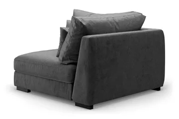 Dubai 1-sits Extra Djup Hörnmodul för Modulsoffa i Sammet - Mörkgrå - Products - Möbler - Soffa - Modulsoffa - Hörnmodul