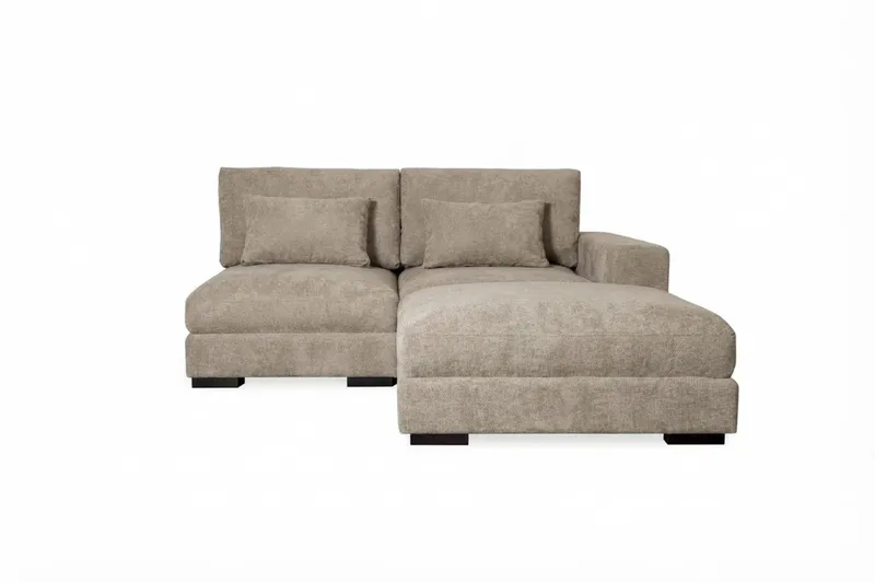 Dubai Divansoffa Höger Extra Djup i Chenille, Brun