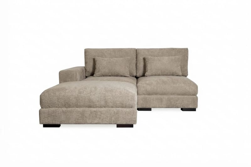 Dubai Divansoffa Vänster Extra Djup i Chenille - Brun - Products - Möbler - Soffa - Modulsoffa - Komplett modulsoffa