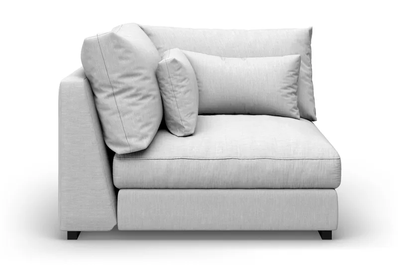 Dubai Hörnmodul Extra Djup - Ljusgrå - Products - Möbler - Soffa - Modulsoffa - Hörnmodul