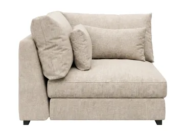 Dubai Hörnmodul i Chenille Extra Djup - Beige - Products - Möbler - Soffa - Modulsoffa - Hörnmodul