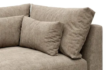 Dubai Hörnmodul i Tyg Extra Djup - Beige/Grå - Products - Möbler - Soffa - Modulsoffa - Hörnmodul