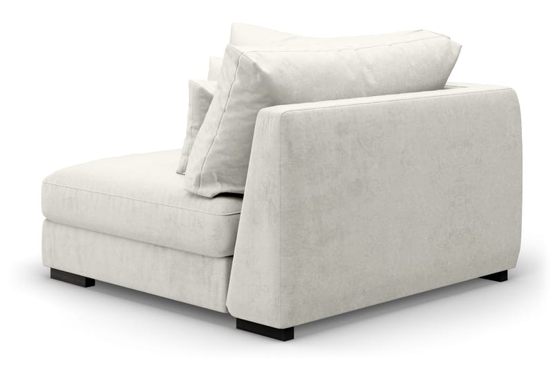 Dubai Hörnmodul Sammet Extra Djup - Vit - Products - Möbler - Soffa - Modulsoffa - Hörnmodul