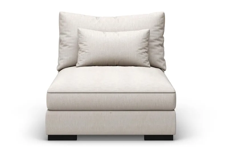 Dubai Mittmodul Extra Djup - Beige - Products - Möbler - Soffa - Modulsoffa - Mittmodul