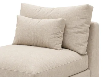 Dubai Mittmodul i Chenille Extra Djup - Beige - Products - Möbler - Soffa - Modulsoffa - Mittmodul
