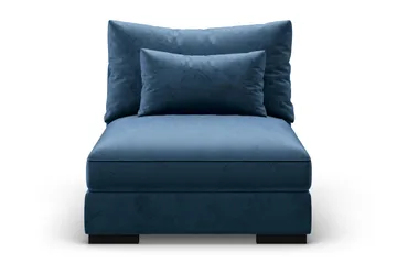 Dubai Mittmodul Sammet Extra Djup - Blå - Products - Möbler - Soffa - Modulsoffa - Mittmodul