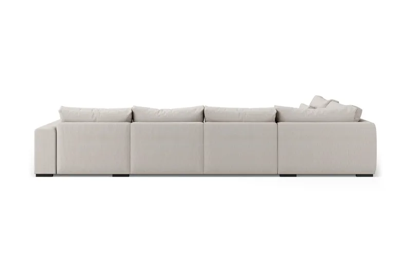 Dubai Stor U-modulsoffa med Divan Höger 432 cm Extra Djup - Beige - Products - Möbler - Soffa - Modulsoffa - Komplett modulsoffa