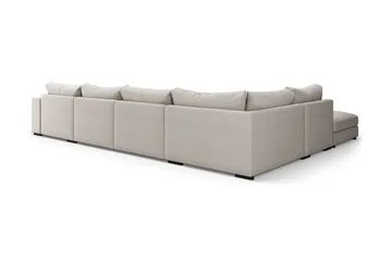 Dubai Stor U-modulsoffa med Divan Höger 432 cm Extra Djup - Beige - Products - Möbler - Soffa - Modulsoffa - Komplett modulsoffa
