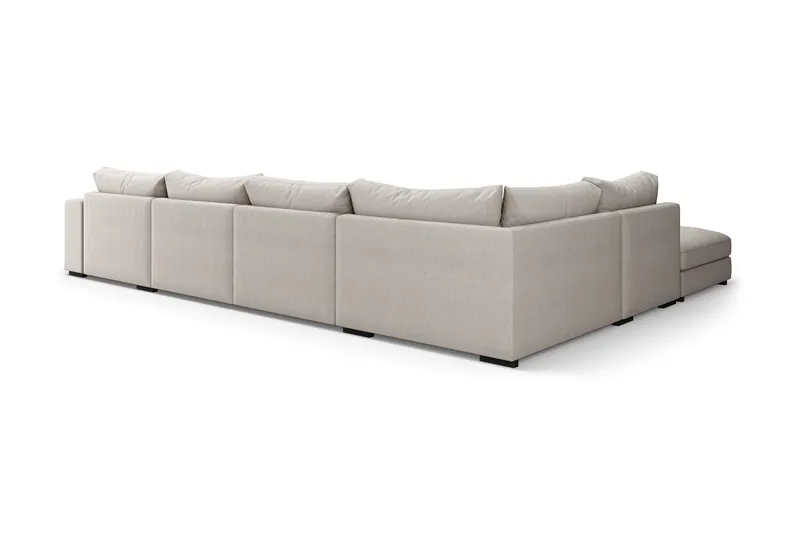 Dubai Stor U-modulsoffa med Divan Höger 432 cm Extra Djup - Beige - Products - Möbler - Soffa - Modulsoffa - Komplett modulsoffa