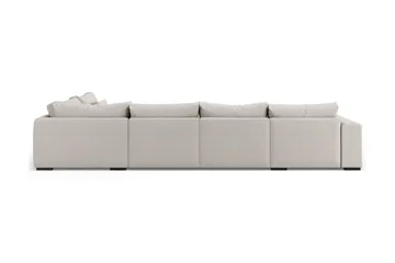 Dubai Stor U-modulsoffa med Divan Vänster 432 cm Extra Djup - Beige - Products - Möbler - Soffa - Modulsoffa - Komplett modulsoffa