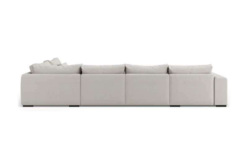 Dubai Stor U-modulsoffa med Divan Vänster 432 cm Extra Djup - Beige - Products - Möbler - Soffa - Modulsoffa - Komplett modulsoffa