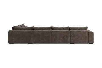 Dubai Stor U Soffa modul med Divan Vänster Extra Djup i Chenille - Mörkbrun - Products - Möbler - Soffa - Modulsoffa - Komplett modulsoffa