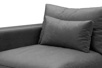 Dubai Vänstervänd Bred Armstödsmodul till Modulsoffa 27 cm i Sammet - Grå - Products - Möbler - Soffa - Modulsoffa - Övriga moduler till modulsoffa