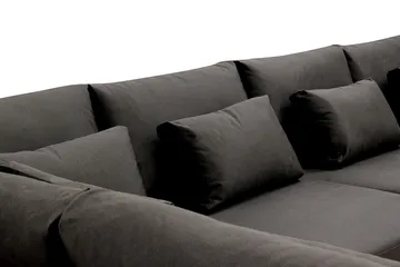 Grande Stor 7-sits U-Soffa med Divan Höger - Mörkgrå Sammet - Products - Möbler - Soffa - Modulsoffa - Komplett modulsoffa