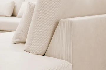 Grande Stor 7-sits U-Soffa med Divan Vänster - Beige Manchester - Products - Möbler - Soffa - Modulsoffa - Komplett modulsoffa