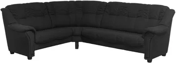 Hörnsoffa 5-sits svart tyg - Rom - Svart - Products - Möbler - Soffa - Hörnsoffa