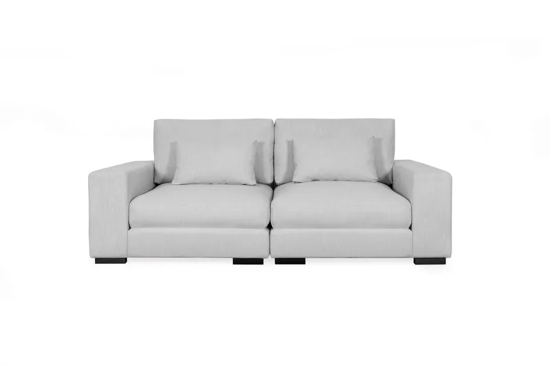 Dubai 2-sits soffa Extra Djup - Ljusgrå - Products - Möbler - Soffa - Modulsoffa - Komplett modulsoffa