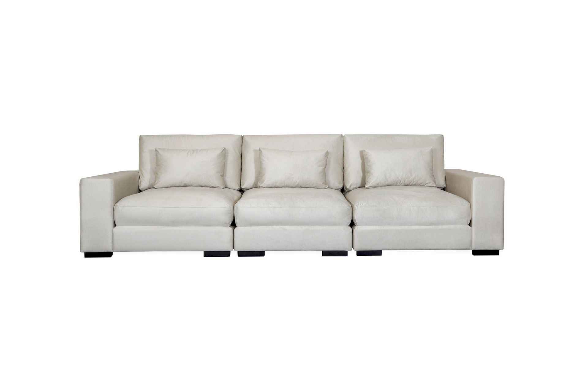 Dubai 3-sits soffa sammet Extra Djup