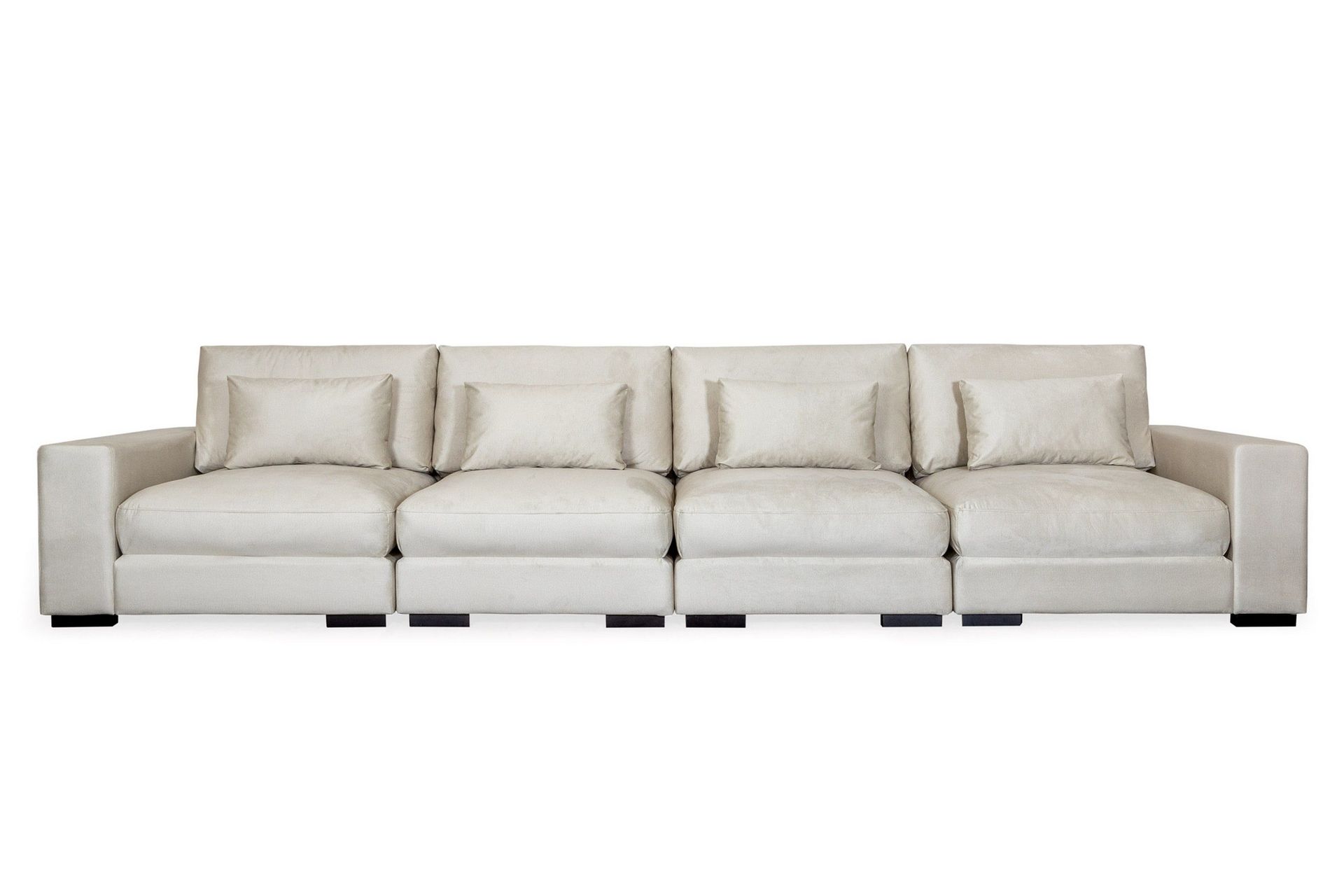 Dubai 4-sits soffa sammet Extra Djup