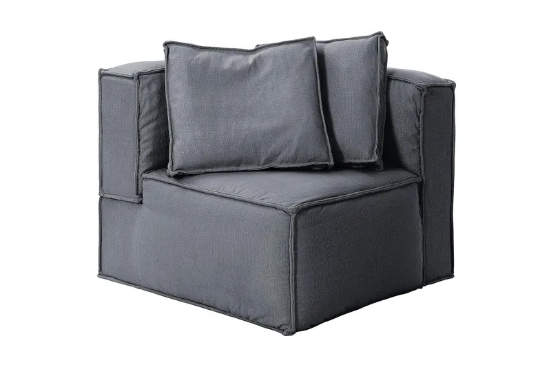 Oceanis Hörnmodul/armstödsmodul höger, Ljusgrå