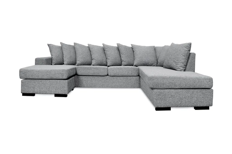 Nebraska U-soffa med Divan Vänster inkl Kuvertkuddar - Ljusgrå - Products - Möbler - Soffa - U-soffa