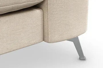 Ocean Lyx 2-sits Soffa med Nackrullar 223 cm i Tyg - Beige - Products - Möbler - Soffa - Sammetssoffa