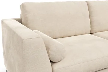 Ocean Lyx 2-sits Soffa med Nackrullar 223 cm i Tyg - Beige - Products - Möbler - Soffa - Sammetssoffa