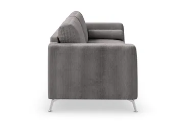 Ocean Lyx 3-sits Manchestersoffa - Mörkgrå - Products - Möbler - Soffa - 3 sits soffa