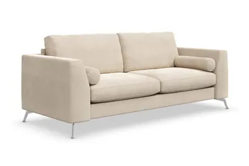 Ocean Lyx 3-sits Sammetssoffa - Beige - Products - Möbler - Soffa - 2 sits soffa