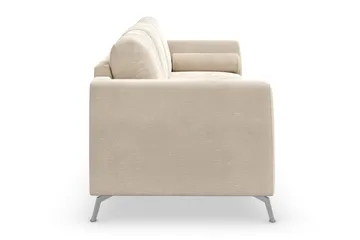 Ocean Lyx 3-sits Sammetssoffa - Beige - Products - Möbler - Soffa - 3 sits soffa