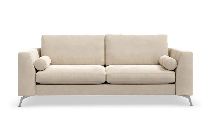 Ocean Lyx 3-sits Sammetssoffa - Beige - Products - Möbler - Soffa - 2 sits soffa