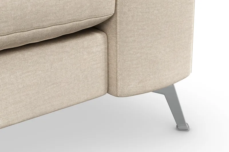 Ocean Lyx 3-sits Sammetssoffa - Beige - Products - Möbler - Soffa - 3 sits soffa