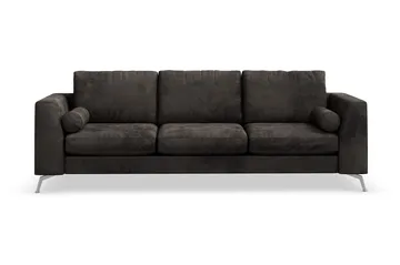 Ocean Lyx 3-sits Sammetssoffa - Mörkgrå - Products - Möbler - Soffa - 3 sits soffa
