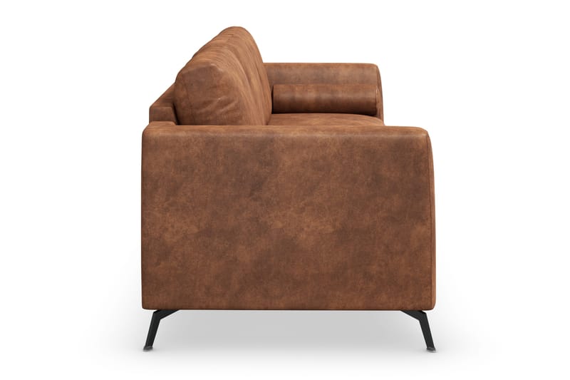 Ocean Lyx 3-sits Soffa i Konstläder - Brun - Products - Möbler - Soffa - 3 sits soffa