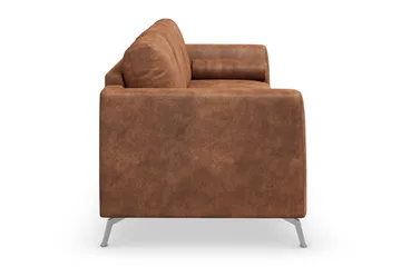 Ocean Lyx 3-sits Soffa i Konstläder - Brun - Products - Möbler - Soffa - 3 sits soffa