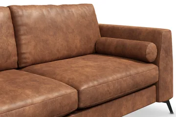 Ocean Lyx 3-sits Soffa i Konstläder - Brun - Products - Möbler - Soffa - 2 sits soffa