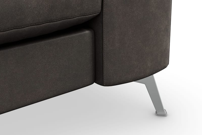 Ocean Lyx 3-sits Soffa i Konstläder - Mörkgrå - Products - Möbler - Soffa - 3 sits soffa