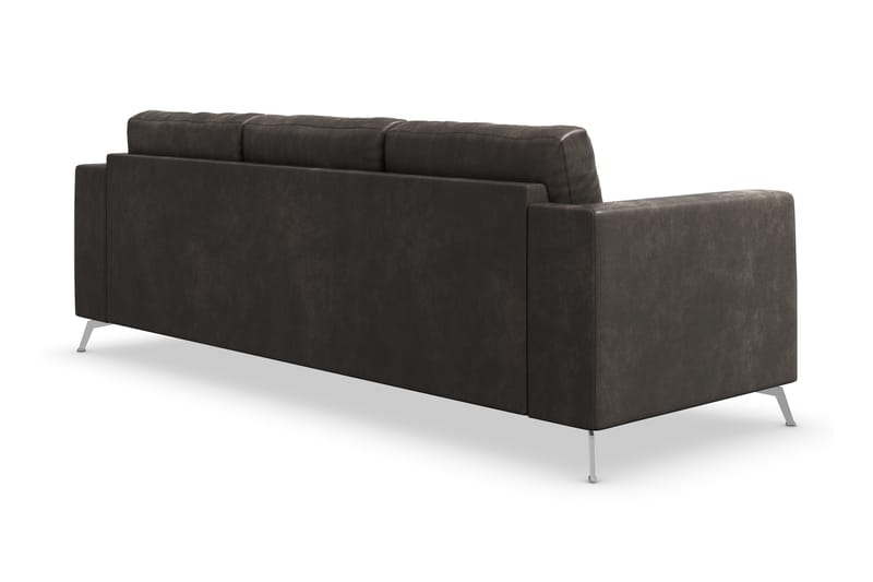 Ocean Lyx 3-sits Soffa i Konstläder - Mörkgrå - Products - Möbler - Soffa - 3 sits soffa