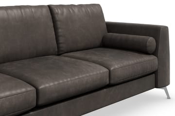 Ocean Lyx 3-sits Soffa i Konstläder - Mörkgrå - Products - Möbler - Soffa - 3 sits soffa