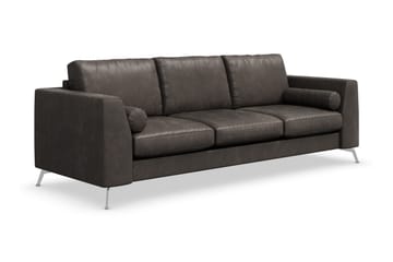 Ocean Lyx 3-sits Soffa i Konstläder - Mörkgrå - Products - Möbler - Soffa - 3 sits soffa