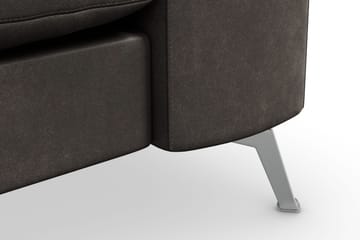 Ocean Lyx 3-sits Soffa i Konstläder - Svart - Products - Möbler - Soffa - 2 sits soffa