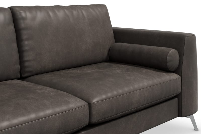 Ocean Lyx 3-sits Soffa i Konstläder - Svart - Products - Möbler - Soffa - 2 sits soffa