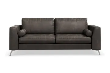 Ocean Lyx 3-sits Soffa i Konstläder - Svart - Products - Möbler - Soffa - 2 sits soffa