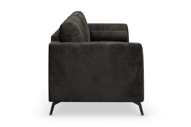 Ocean Lyx 3-sits Soffa - Mörkgrå/Sammet - Products - Möbler - Soffa - 2 sits soffa