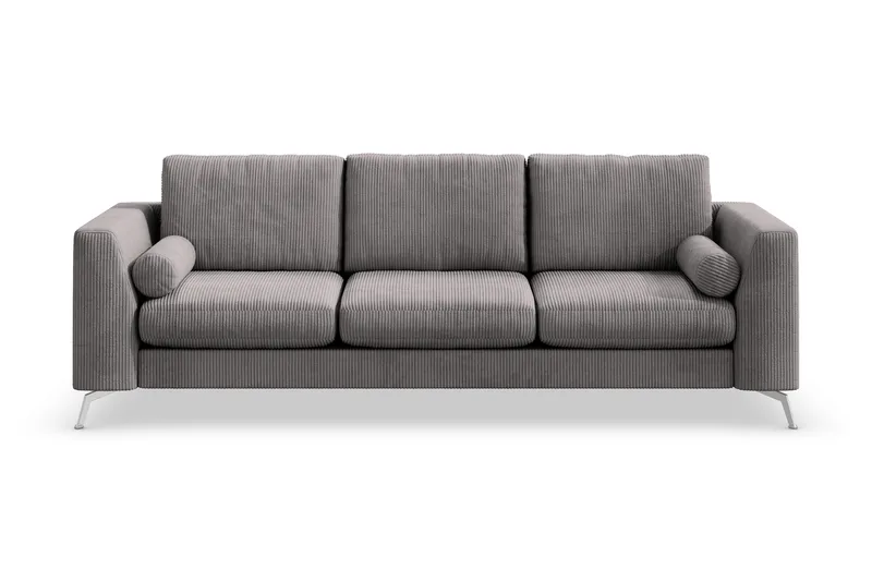 Ocean Lyx 4-sits Manchestersoffa - Mörkgrå - Products - Möbler - Soffa - 4 sits soffa