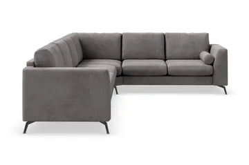 Ocean Lyx 5-sits Vändbar L-formad Hörnsoffa i Manchester - Mörkgrå - Products - Möbler - Soffa - Hörnsoffa